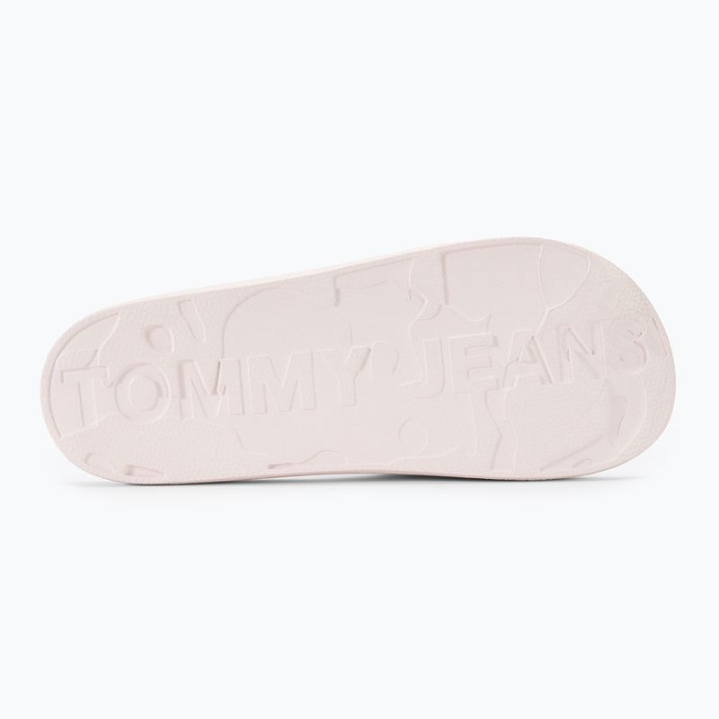 Női papucs Tommy Jeans Printed Pu Pool Slide ecru 5