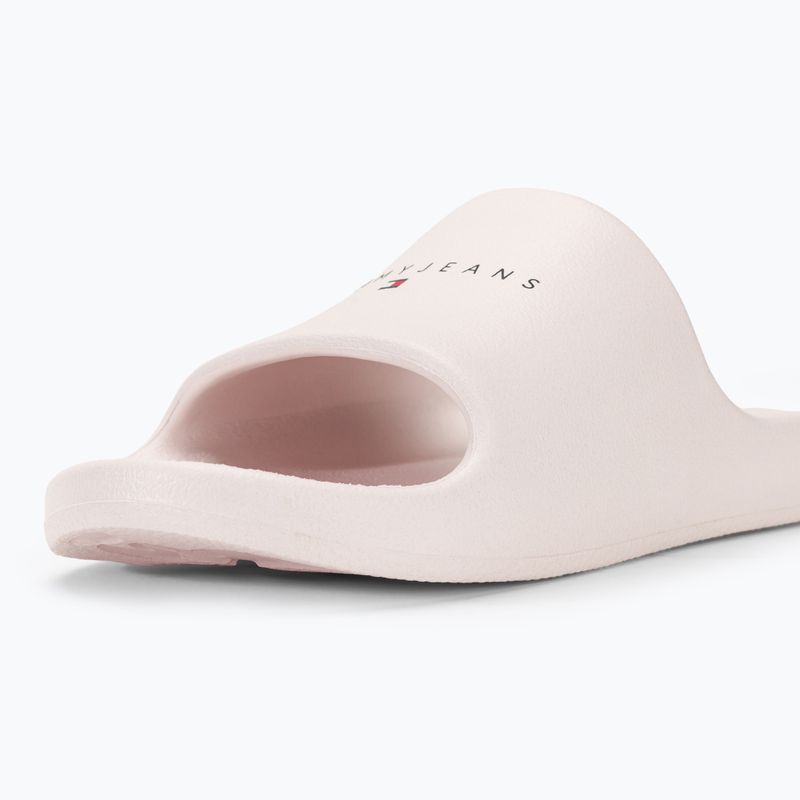 Női papucs Tommy Jeans Printed Pu Pool Slide ecru 8