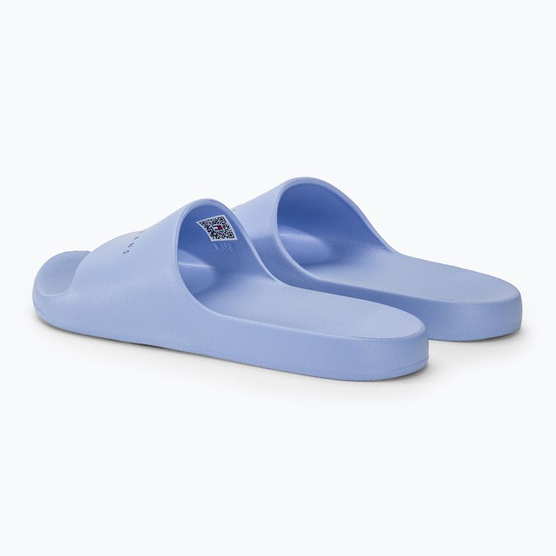 Női papucs Tommy Jeans Printed Pu Pool Slide moderate blue 3