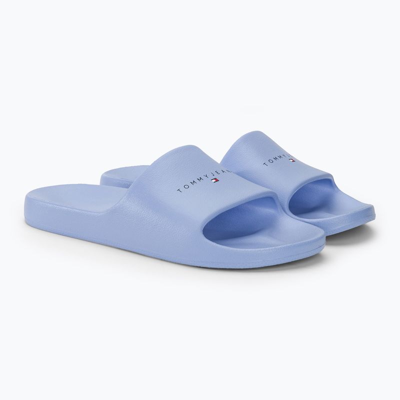 Női papucs Tommy Jeans Printed Pu Pool Slide moderate blue 4