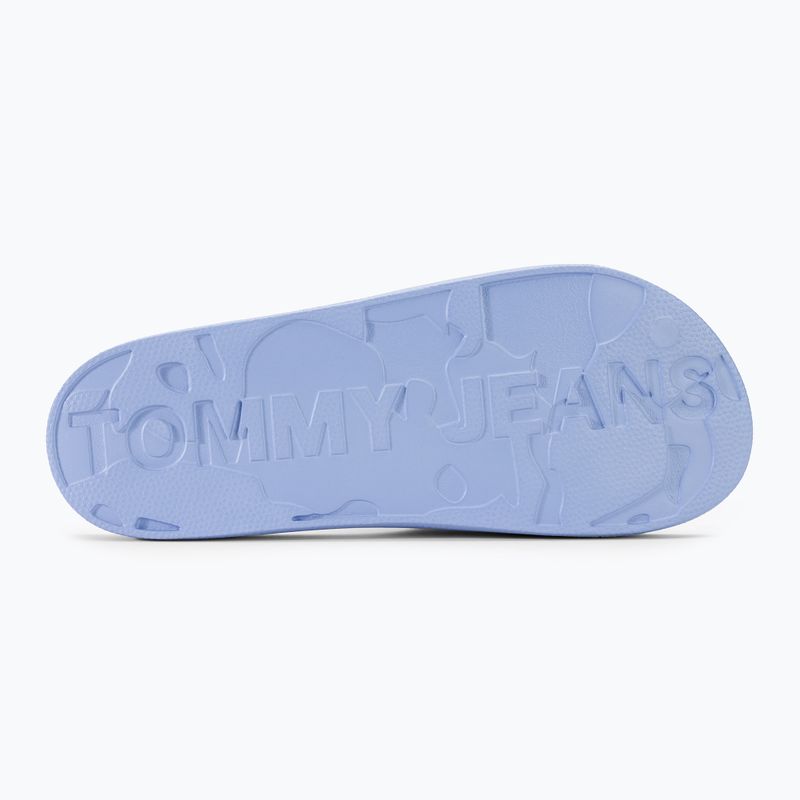 Női papucs Tommy Jeans Printed Pu Pool Slide moderate blue 5