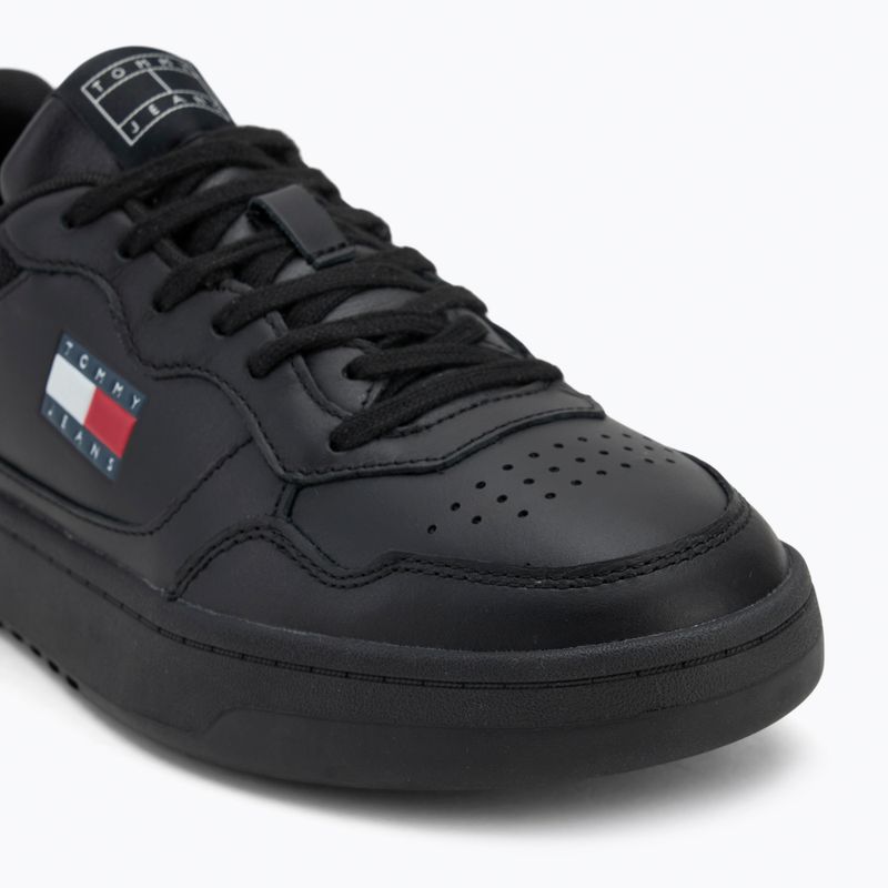 Tommy Jeans férfi cipő Cupsole bőr Ess fekete 7