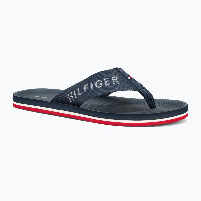 Férfi flip-flop papucs Tommy Hilfiger Comfort Beach Sandal military denim