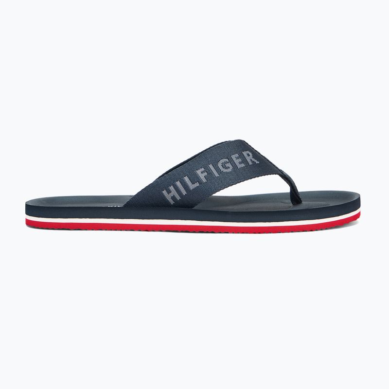 Férfi flip-flop papucs Tommy Hilfiger Comfort Beach Sandal military denim 2