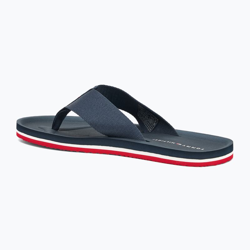 Férfi flip-flop papucs Tommy Hilfiger Comfort Beach Sandal military denim 3