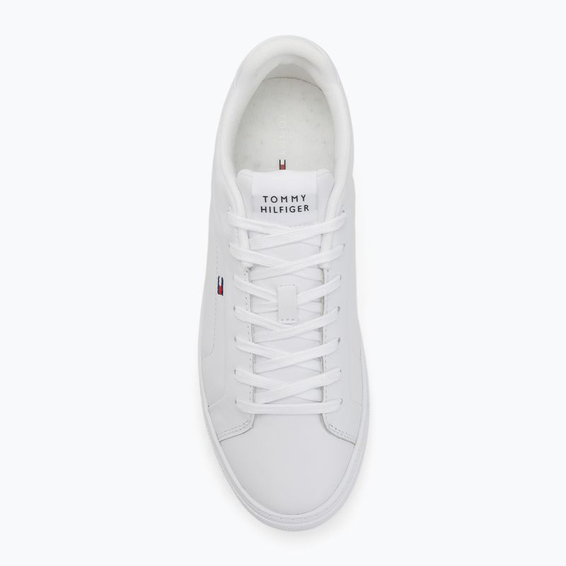 Tommy Hilfiger férfi cipő Icon Court Lth Flag Ess fehér 5