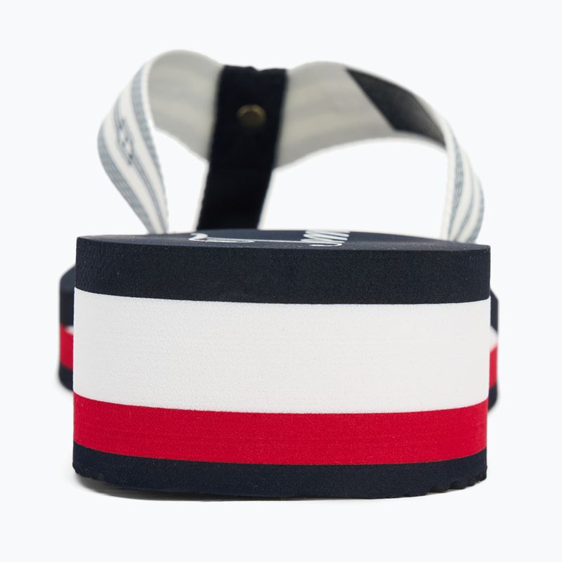 Női flip-flop papucs Tommy Hilfiger Im Th Signature Beach Sandal rwb 6