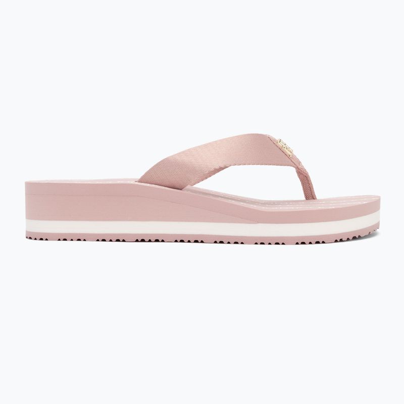Női flip-flop papucs Tommy Hilfiger Im Th Chainprint Midwedge Sandal foggy pink 2