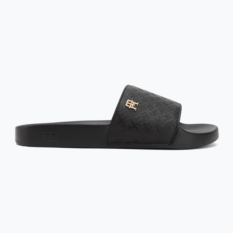 Női papucs Tommy Hilfiger Monogram Poolside black 2
