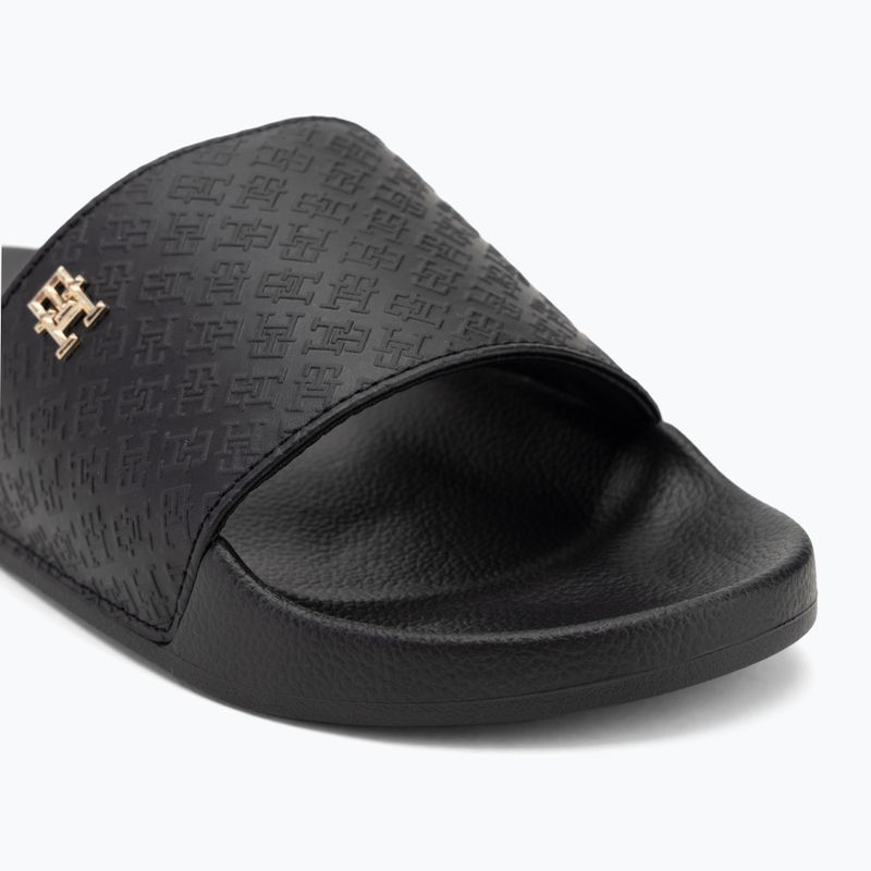 Női papucs Tommy Hilfiger Monogram Poolside black 7