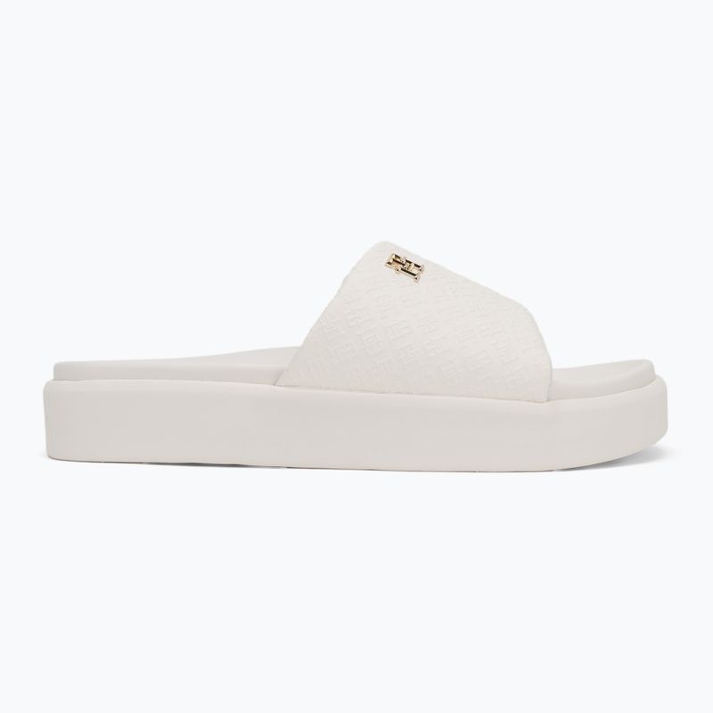 Női papucs Tommy Hilfiger Platform Monogram Poolslide ancient white 2