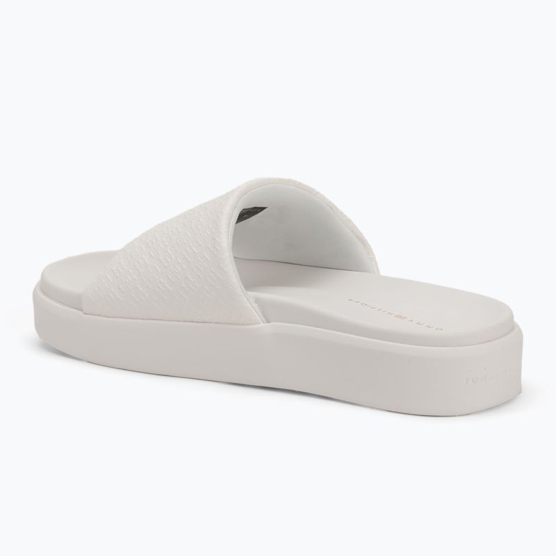 Női papucs Tommy Hilfiger Platform Monogram Poolslide ancient white 3