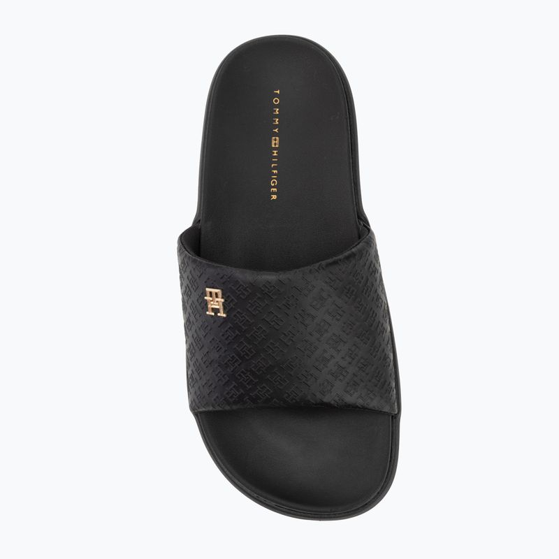 Női papucs Tommy Hilfiger Platform Monogram Poolslide black 5