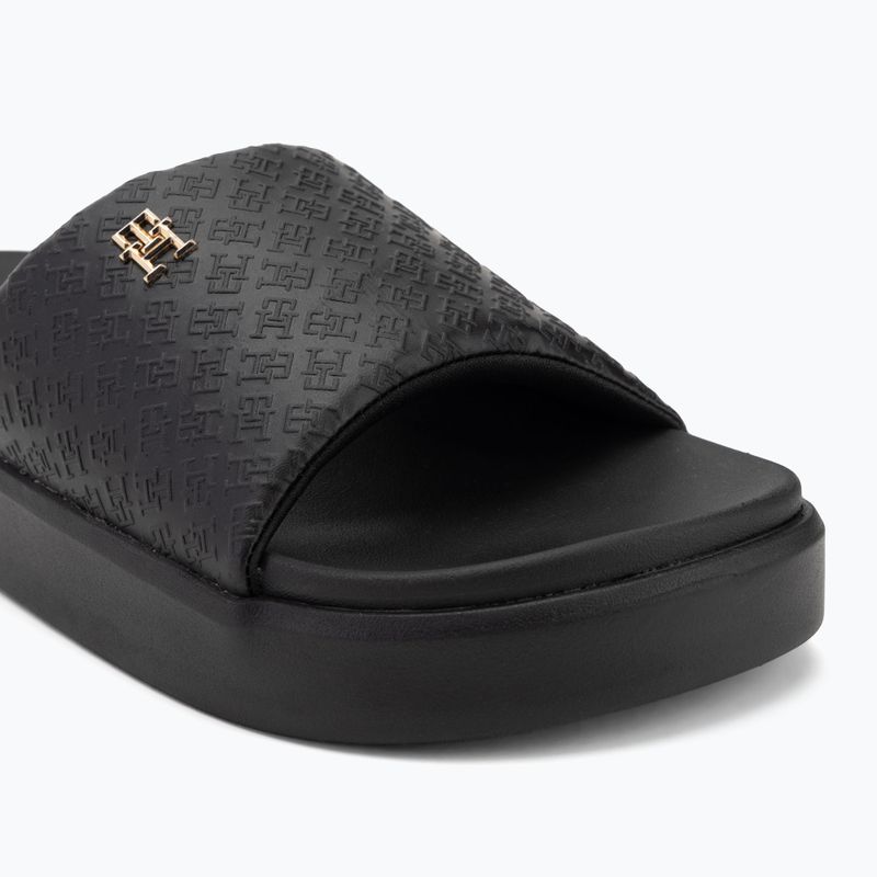 Női papucs Tommy Hilfiger Platform Monogram Poolslide black 7