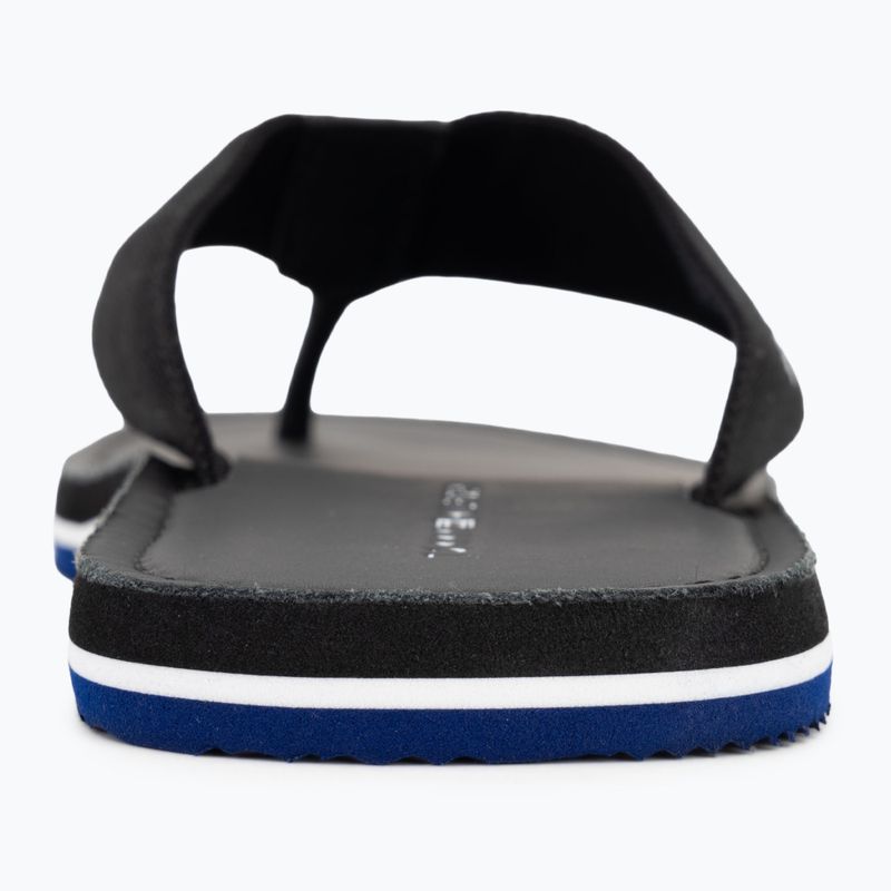 Férfi flip-flop papucs Tommy Hilfiger Leather Beach Sandal black 6
