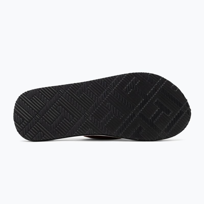 Férfi flip-flop papucs Tommy Hilfiger Leather Beach Sandal winter cognac 4