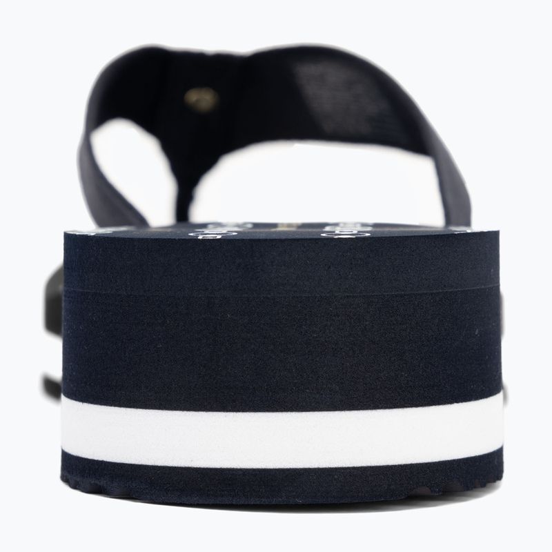 Női flip-flop papucs Tommy Hilfiger Im Th Chainprint Midwedge Sandal space blue 6