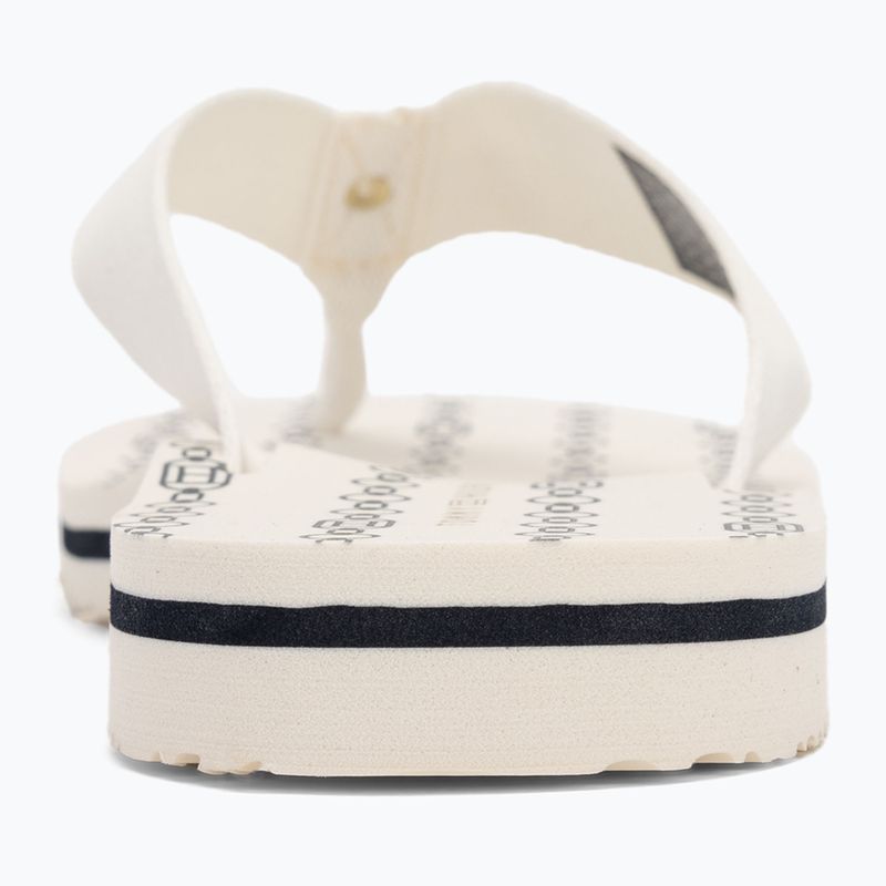 Női flip-flop papucs Tommy Hilfiger Chain Print Beach Sandal ivory 6