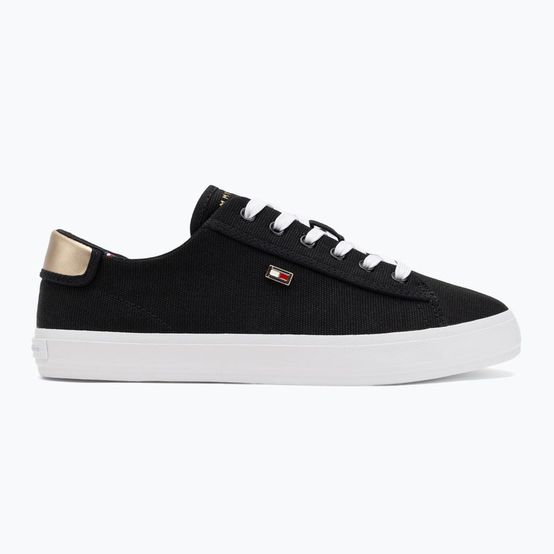 Tommy Hilfiger női edzőcipő Vulc Canvas Lace Up fekete 2