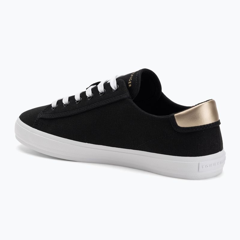 Tommy Hilfiger női edzőcipő Vulc Canvas Lace Up fekete 3