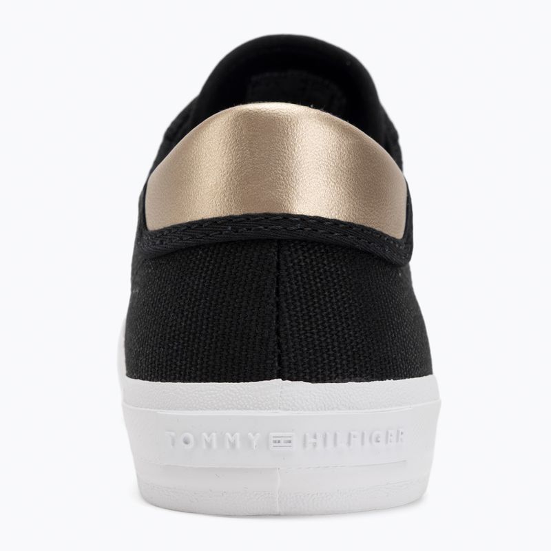 Tommy Hilfiger női edzőcipő Vulc Canvas Lace Up fekete 6