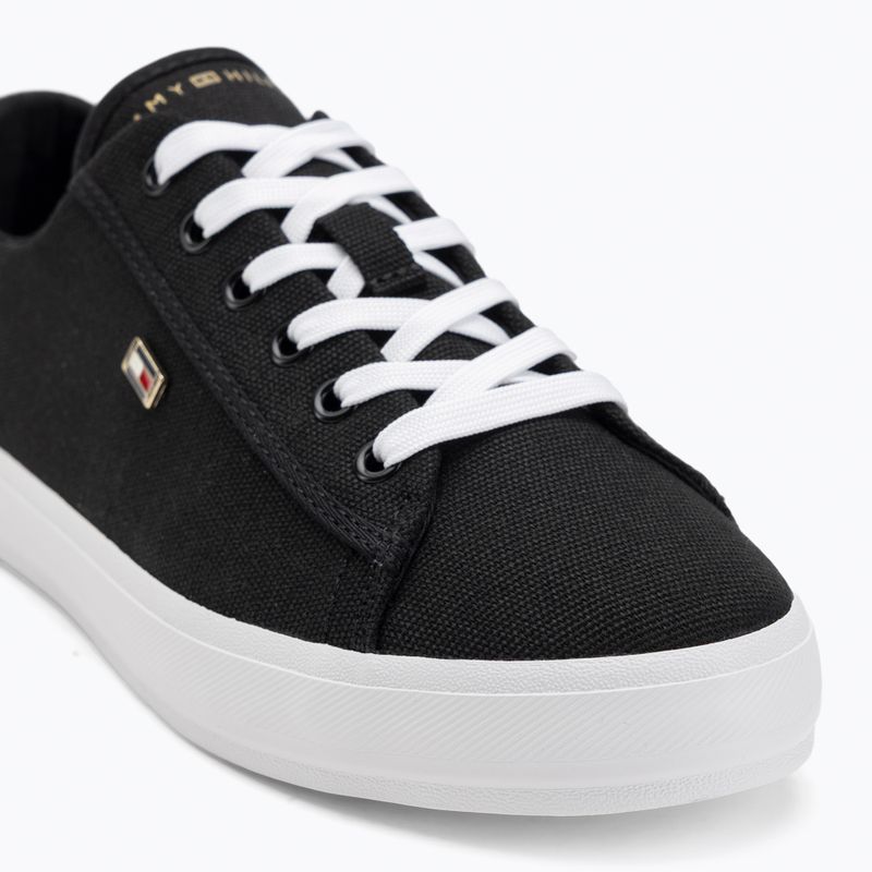 Tommy Hilfiger női edzőcipő Vulc Canvas Lace Up fekete 7