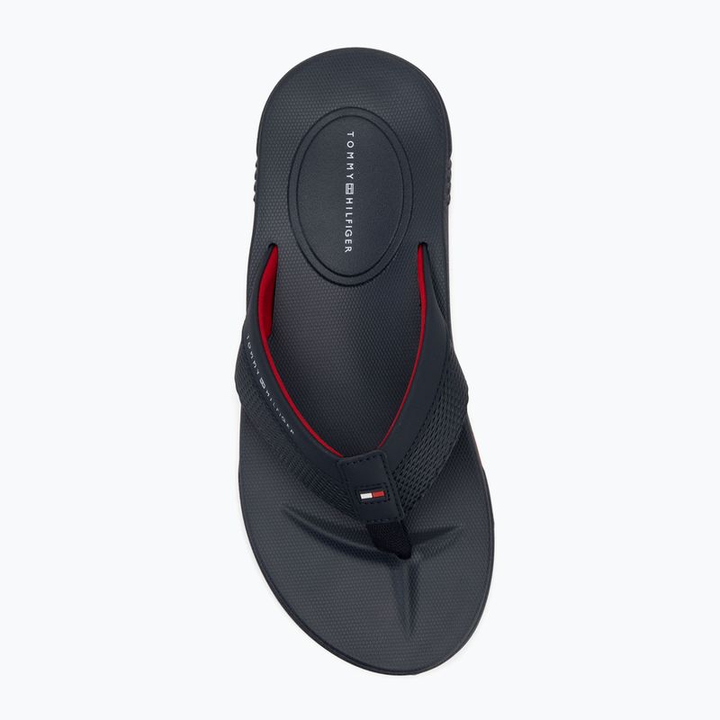 Férfi flip-flop papucs Tommy Hilfiger Molded Beach Sandal desert sky 5