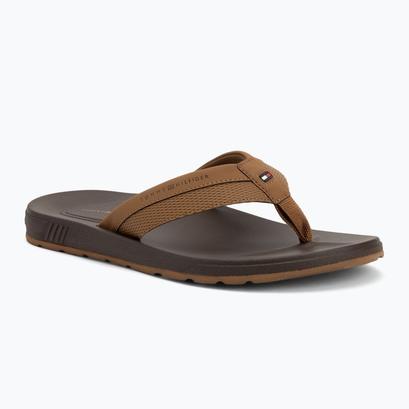 Férfi flip-flop papucs Tommy Hilfiger Molded Beach Sandal desert khaki