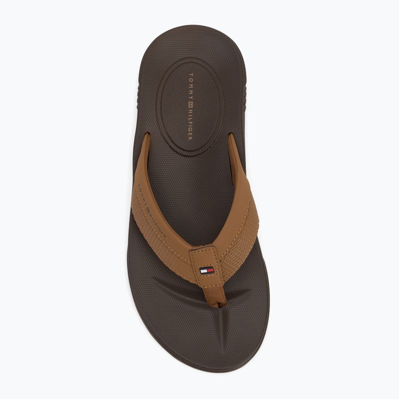 Férfi flip-flop papucs Tommy Hilfiger Molded Beach Sandal desert khaki 5