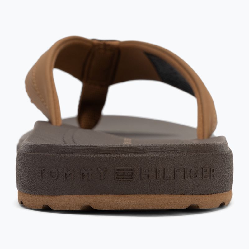 Férfi flip-flop papucs Tommy Hilfiger Molded Beach Sandal desert khaki 6