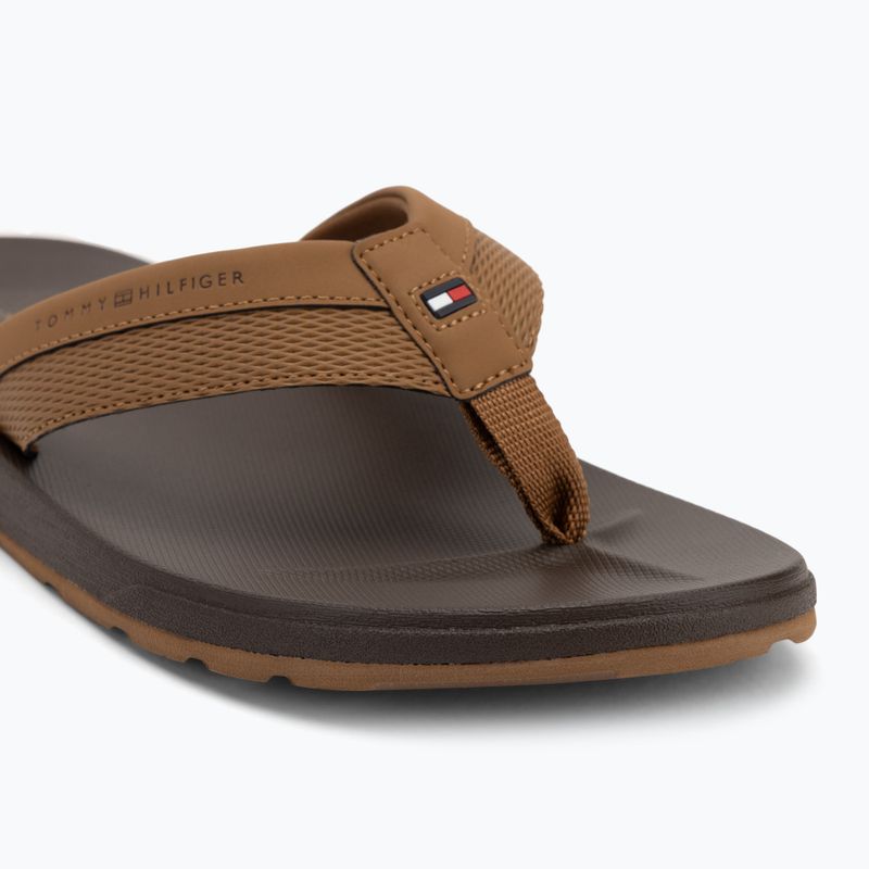 Férfi flip-flop papucs Tommy Hilfiger Molded Beach Sandal desert khaki 7