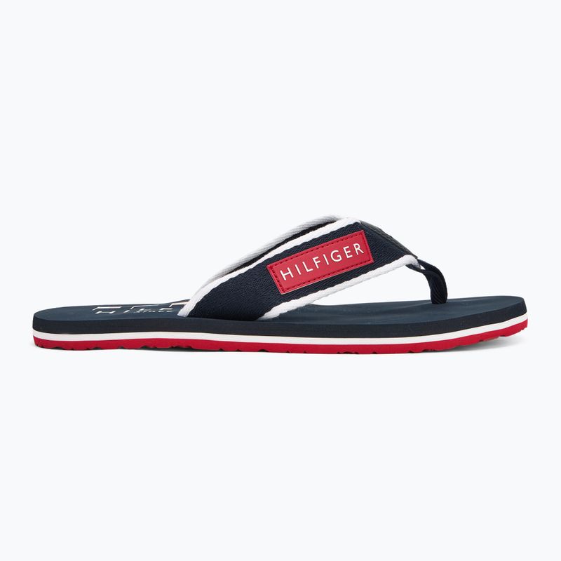 Férfi flip-flop papucs Tommy Hilfiger Patch Beach Sandal desert sky 2