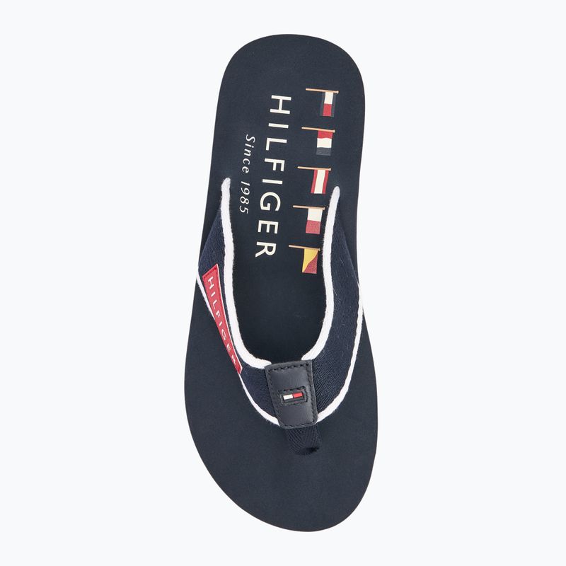Férfi flip-flop papucs Tommy Hilfiger Patch Beach Sandal desert sky 5
