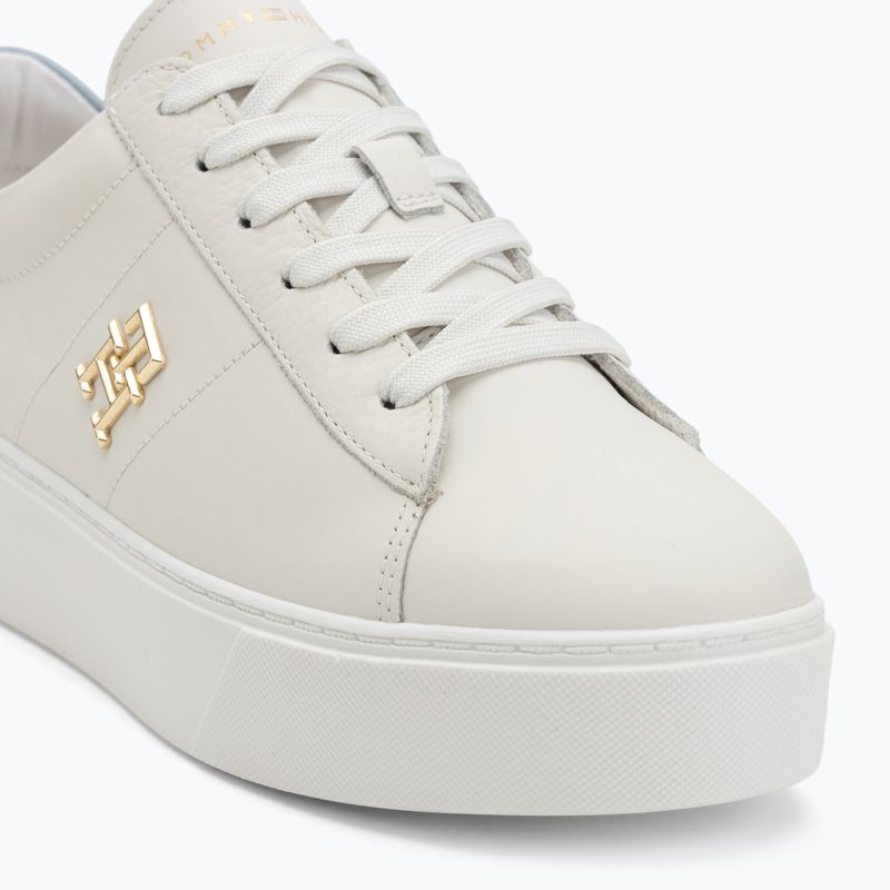 Tommy Hilfiger női Platform Court ecru/breezy kék cipő 7