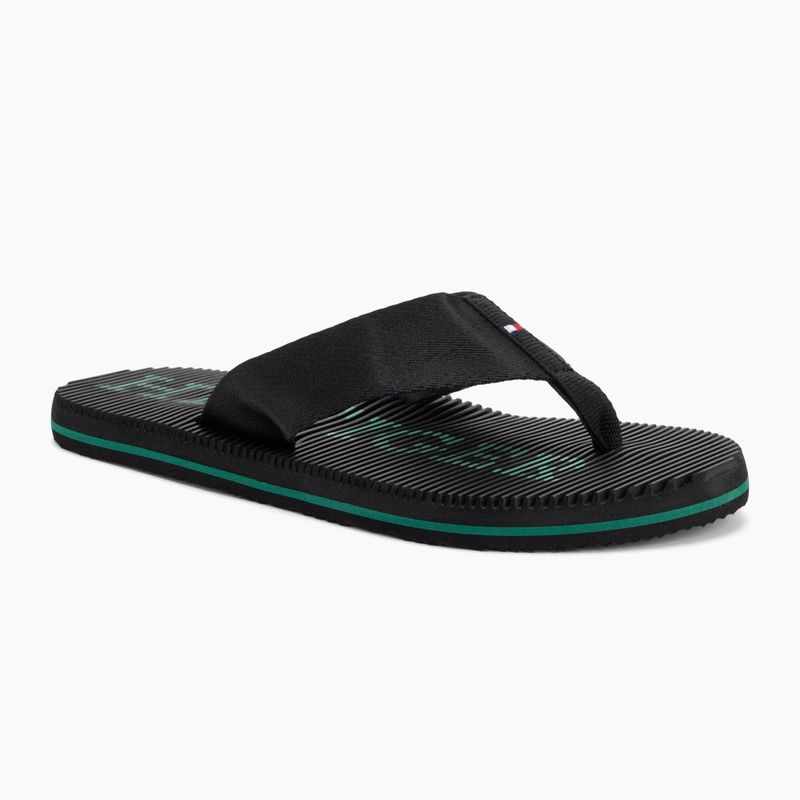 Férfi flip-flop papucs Tommy Hilfiger Massage Beach Sandal black