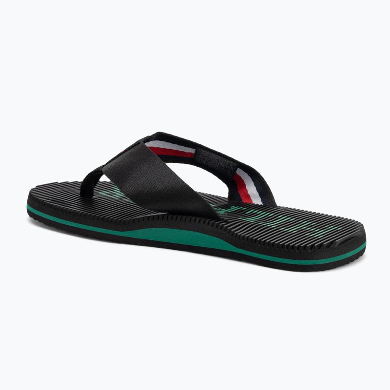 Férfi flip-flop papucs Tommy Hilfiger Massage Beach Sandal black 3