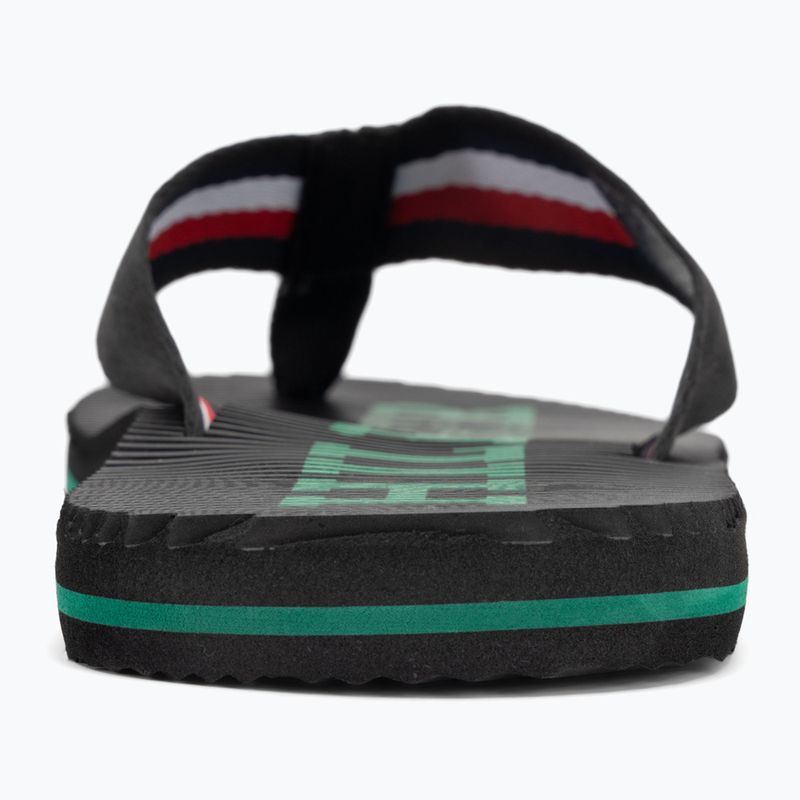 Férfi flip-flop papucs Tommy Hilfiger Massage Beach Sandal black 6