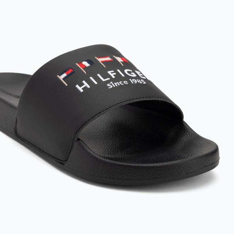 Férfi papucs Tommy Hilfiger Flags Pool Slide black 7