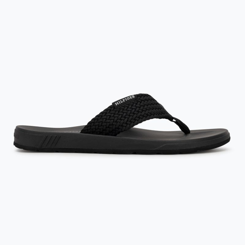 Férfi flip-flop papucs Tommy Hilfiger Molded Web Beach Sandal black 2