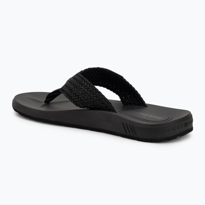 Férfi flip-flop papucs Tommy Hilfiger Molded Web Beach Sandal black 3