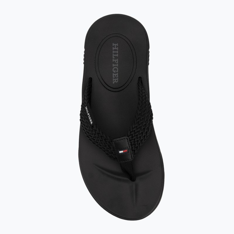 Férfi flip-flop papucs Tommy Hilfiger Molded Web Beach Sandal black 5
