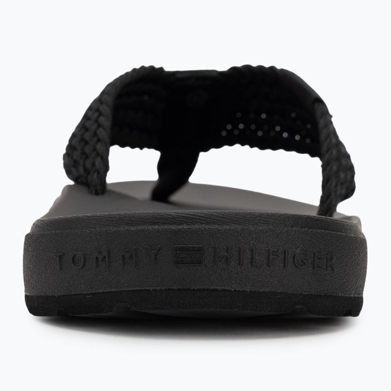 Férfi flip-flop papucs Tommy Hilfiger Molded Web Beach Sandal black 6