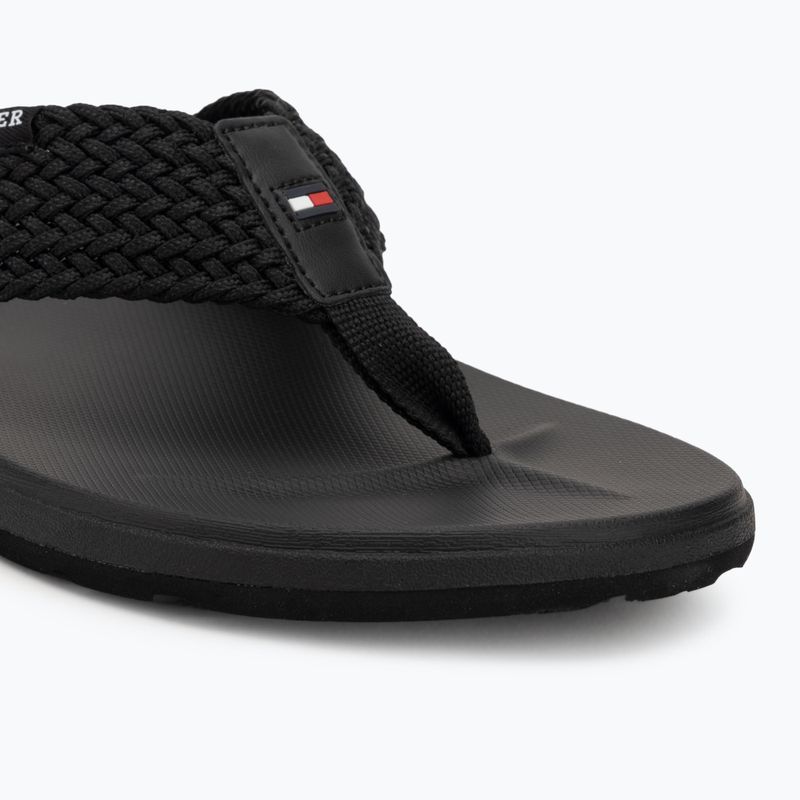 Férfi flip-flop papucs Tommy Hilfiger Molded Web Beach Sandal black 7