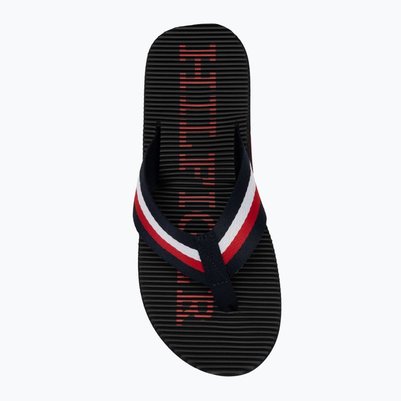 Férfi flip-flop papucs Tommy Hilfiger Massage Beach Sandal desert sky 5
