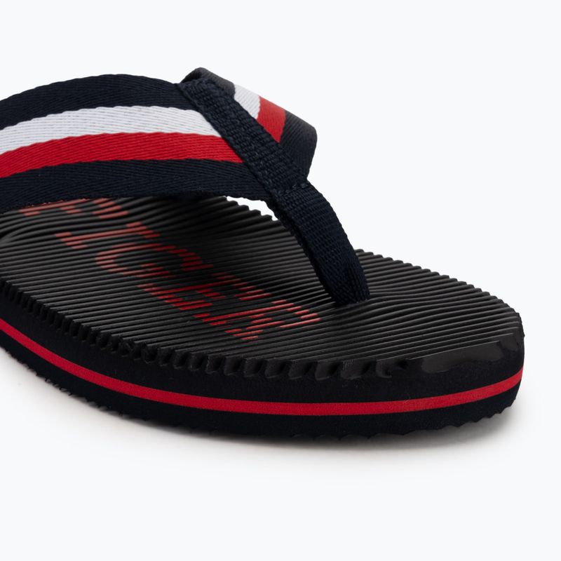 Férfi flip-flop papucs Tommy Hilfiger Massage Beach Sandal desert sky 7