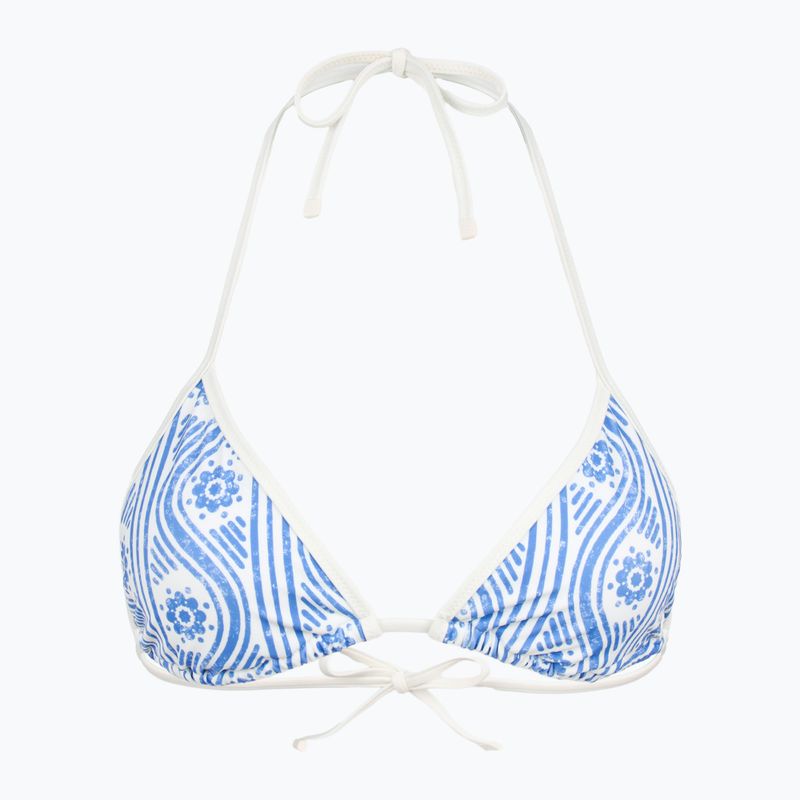 Tommy Hilfiger Triangle Rp Print virágos csíkos kék varázslatos fürdőruha felső