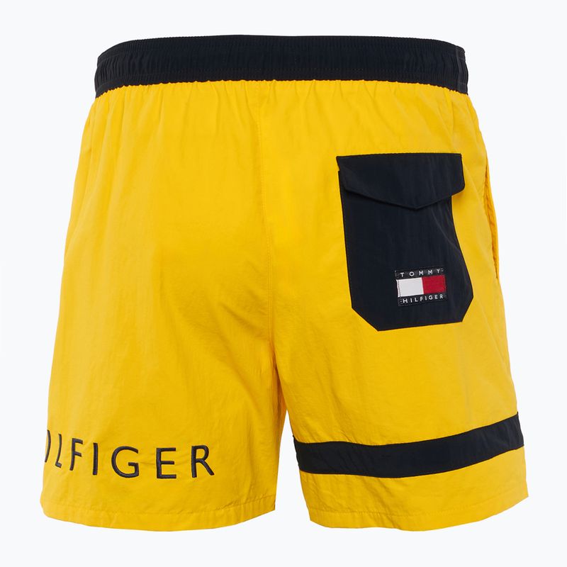 Férfi Tommy Hilfiger Medium zsinóros úszónadrág narancssárga színben 2