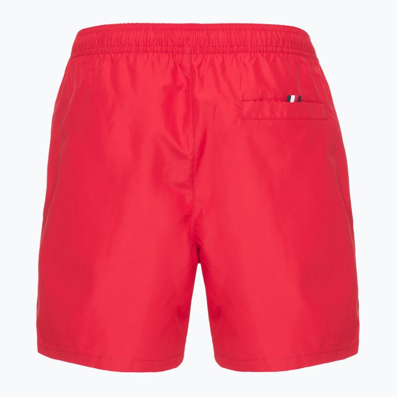 Tommy Hilfiger férfi közepes méretű, húzózsinóros úszónadrág közepes piros 2