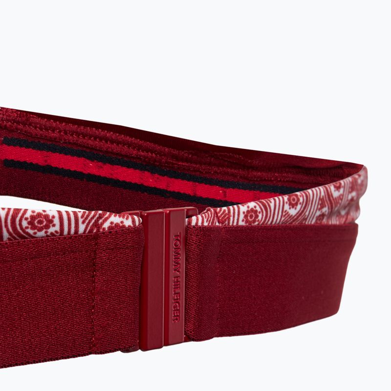 Tommy Hilfiger Halter Rp Print virágos csíkos fürdőruha felső regatta piros 4