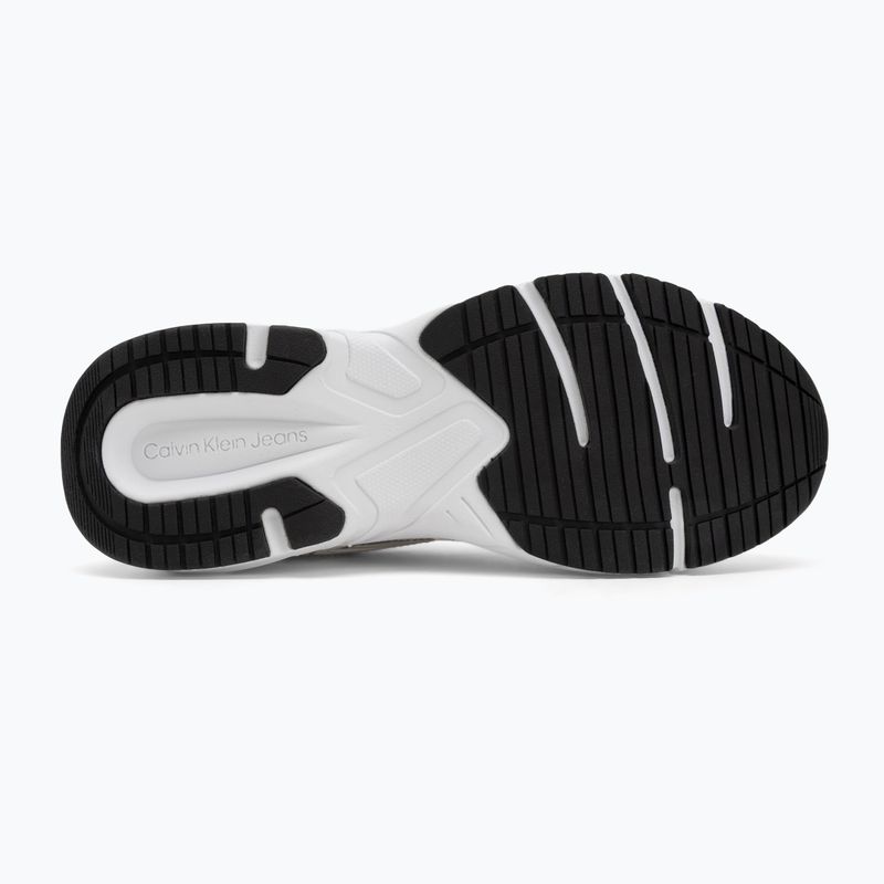 Calvin Klein női cipő YW0YW01807 Retro Tennis Mesh Ml fényes fehér/fekete 4